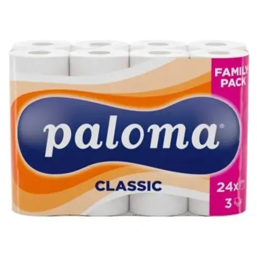 Paloma Classic 3 rétegű WC Papír (24 tekercs)
